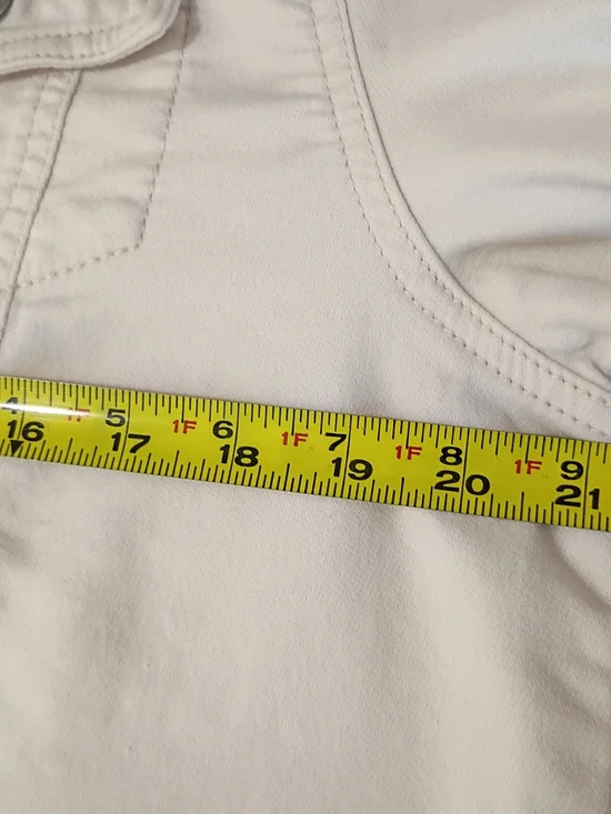 NWOT Buffalo David Bitton Cotton Women's Cream/Off-White Jacket Size L Stretchy - Picture 9 of 13